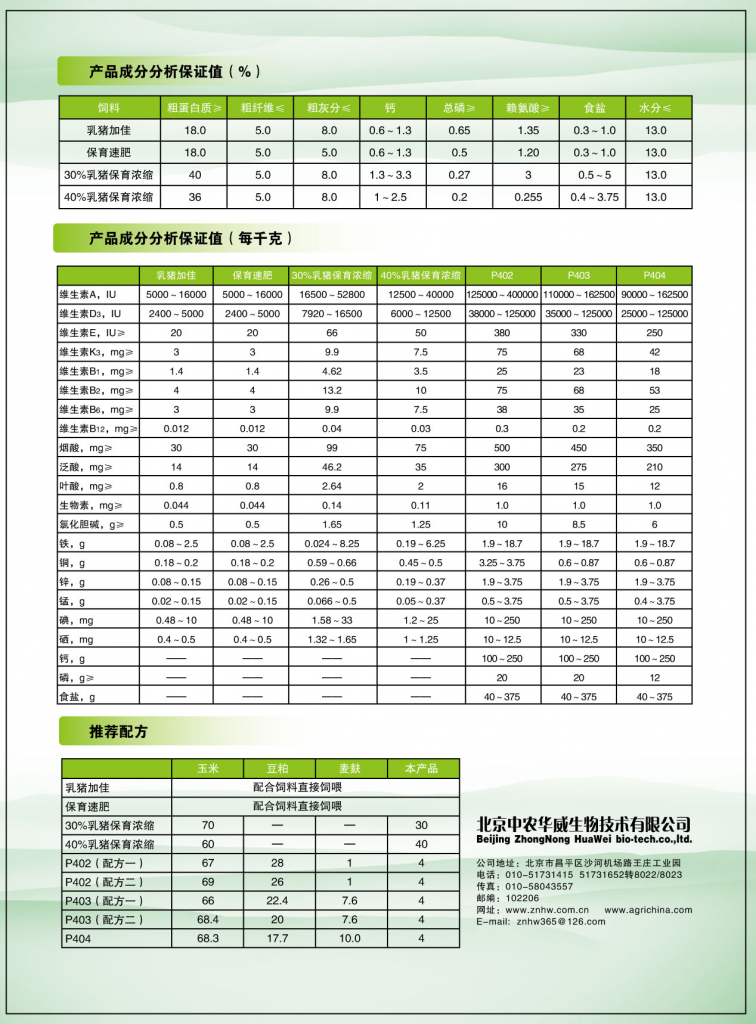 博士系列复合预混合饲料